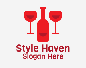 Red Wine Bar  Logo