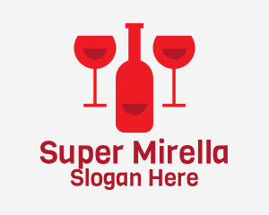 Red Wine Bar  Logo