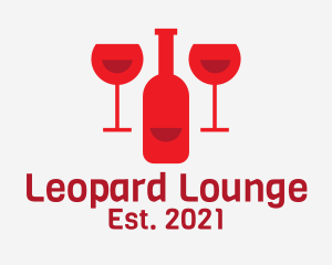 Red Wine Bar  logo design