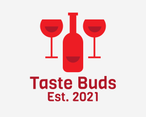 Red Wine Bar  logo design