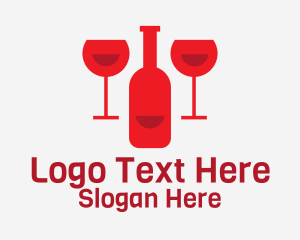 Red Wine Bar  Logo