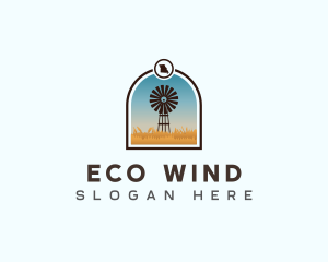 Windmill - Missouri Windmill Field logo design