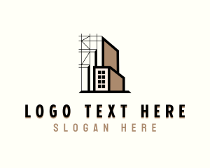 Construction Architecture Contractor Logo