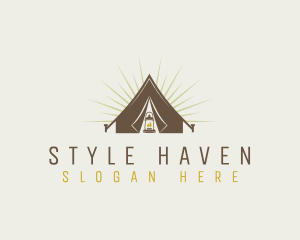 Outdoor Camping Tent Logo