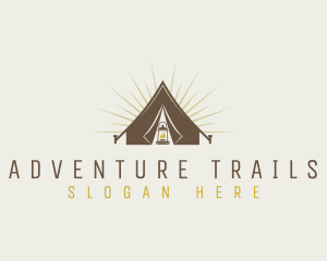 Outdoor Camping Tent logo design