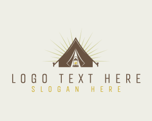 Tent - Outdoor Camping Tent logo design