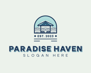 Beach Resort Canopy  logo design