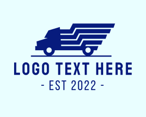 Trucking - Blue Truck Express logo design
