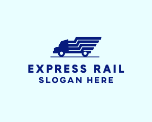 Blue Truck Express logo design