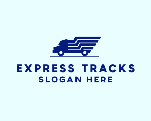 Blue Truck Express logo design