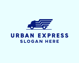 Blue Truck Express logo design