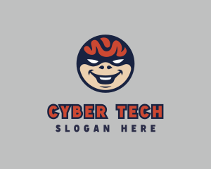 Hacker - Evil Smiling Thief logo design