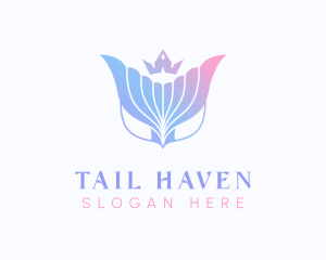 Tail - Feminine Mermaid Tail logo design