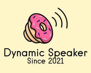 Speaker - Donut Audio Speaker logo design