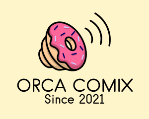 Doughnut - Donut Audio Speaker logo design
