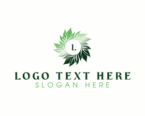 Herb - Eco Organic Leaves logo design