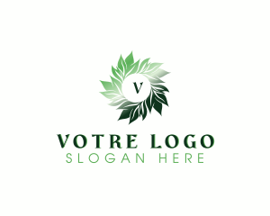 Eco Organic Leaves Logo