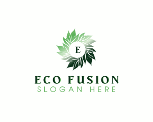 Eco Organic Leaves logo design