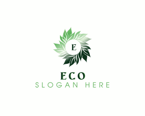 Eco Organic Leaves logo design