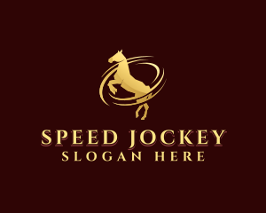 Jockey - Horse Equestrian Equine logo design