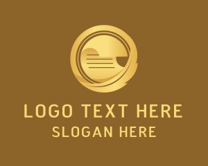 Service - Gold Feather Paper logo design