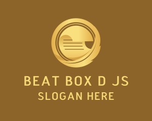 Judicial - Gold Feather Paper logo design