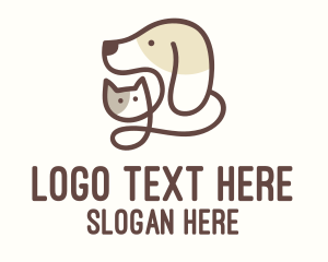 Animal Veterinary Monoline  Logo