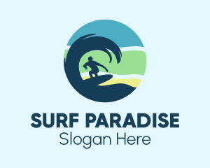 Summer Beach Surf logo design