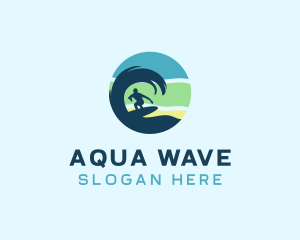 Summer Beach Surf logo design