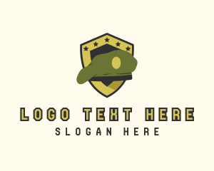 Military - Army Shield Beret logo design