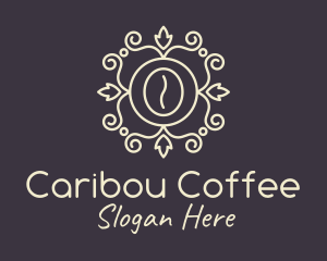 Minimalist Ornate Coffee logo design