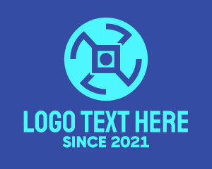 Wheel - Digital Tech Wheel logo design