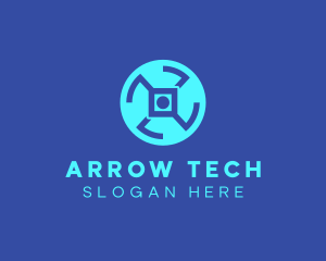 Digital Tech Wheel logo design