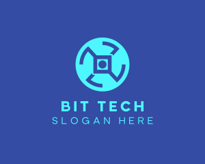 Digital Tech Wheel logo design