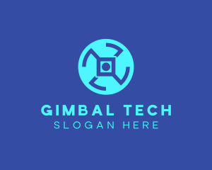 Digital Tech Wheel logo design