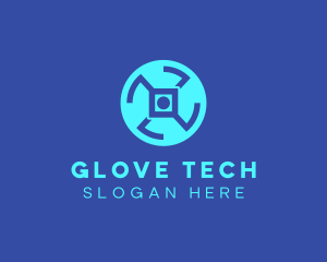 Digital Tech Wheel logo design