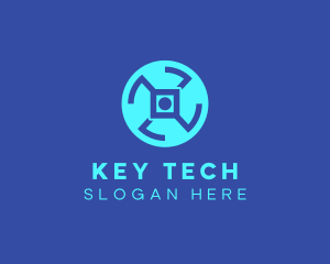 Digital Tech Wheel logo design