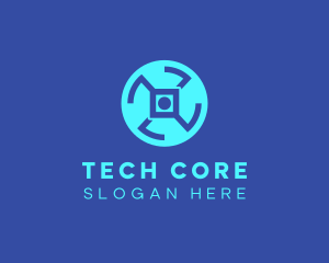 Digital Tech Wheel logo design