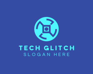 Digital Tech Wheel logo design