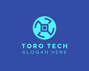 Digital Tech Wheel logo design