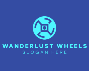 Digital Tech Wheel logo design