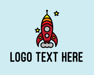 Digital Solution - Rocket Launch Toy logo design