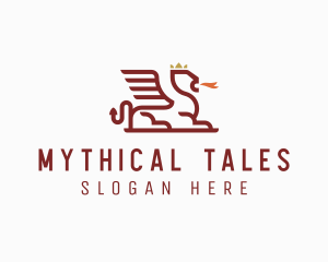 Mythical Royal Sphinx logo design