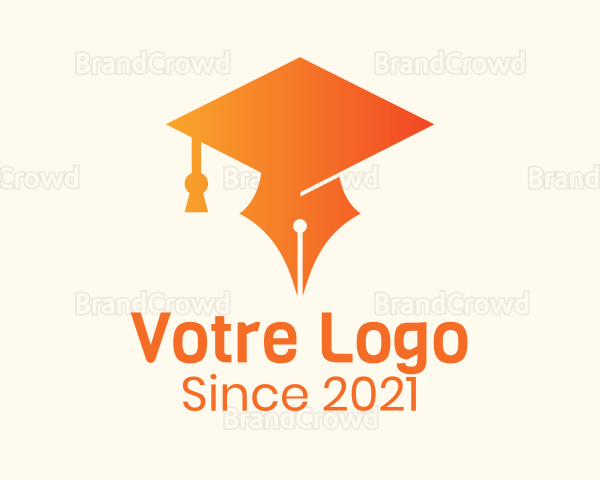 Orange Cap Pen Logo