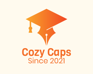 Orange Cap Pen logo design