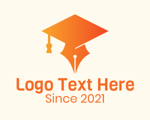 Press - Orange Cap Pen logo design