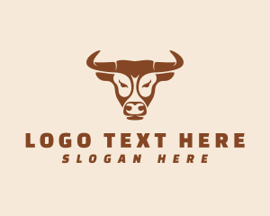 Oxen - Bull Buffalo Cattle logo design