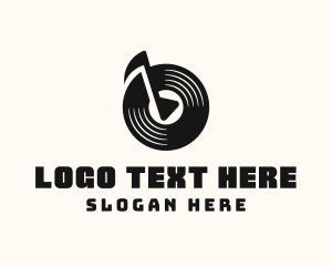Record Label - Music Record Vinyl logo design