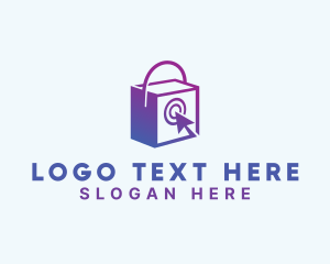 Pointer - Online Shopping Bag logo design