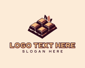 Cocoa Bean - Chocolate Bar Dessert logo design